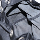 PRADA Backpack Nylon Black Silver Auth 154530-24