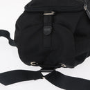 PRADA Backpack Nylon Black Silver Auth 154530-6