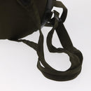 PRADA Backpack Nylon Khaki Silver Auth 154531-11