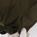 PRADA Backpack Nylon Khaki Silver Auth 154531-16