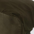 PRADA Backpack Nylon Khaki Silver Auth 154531-17
