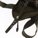 PRADA Backpack Nylon Khaki Silver Auth 154531-23