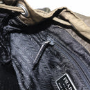 PRADA Backpack Nylon Khaki Silver Auth 154531-27