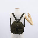 PRADA Backpack Nylon Khaki Silver Auth 154531-30