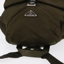 PRADA Backpack Nylon Khaki Silver Auth 154531-6