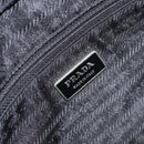 PRADA Shoulder Bag Nylon Bordeaux Silver Auth 154535-19