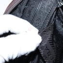 PRADA Shoulder Bag Nylon Bordeaux Silver Auth 154535-25