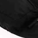 PRADA Body Bag Nylon Black Silver Auth 154536-11