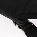 PRADA Body Bag Nylon Black Silver Auth 154536-13
