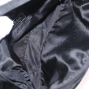 PRADA Body Bag Nylon Black Silver Auth 154536-18