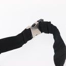 PRADA Body Bag Nylon Black Silver Auth 154536-8