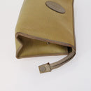 SAINT LAURENT Clutch Bag Leather 2 Set Beige Brown Auth 154537-11