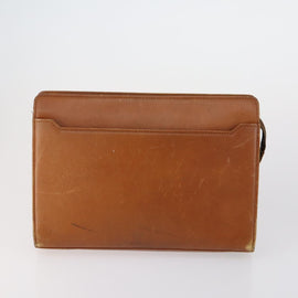 SAINT LAURENT Clutch Bag Leather 2 Set Beige Brown Auth 154537 - 0