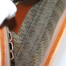 SAINT LAURENT Clutch Bag Leather 2 Set Beige Brown Auth 154537-8