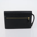 Burberrys Nova Check Clutch Bag Canvas Leather 2 Set Black Beige Auth 154538-10