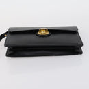 Burberrys Nova Check Clutch Bag Canvas Leather 2 Set Black Beige Auth 154538-14