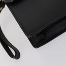 Burberrys Nova Check Clutch Bag Canvas Leather 2 Set Black Beige Auth 154538-15