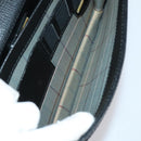 Burberrys Nova Check Clutch Bag Canvas Leather 2 Set Black Beige Auth 154538-16