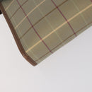 Burberrys Nova Check Clutch Bag Canvas Leather 2 Set Black Beige Auth 154538-7