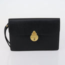 Burberrys Nova Check Clutch Bag Canvas Leather 2 Set Black Beige Auth 154538-9