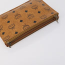 FENDI MCM Zucchino Canvas Vicetos Logogram Bag PVC 2 Set Brown Beige Auth 154539-12