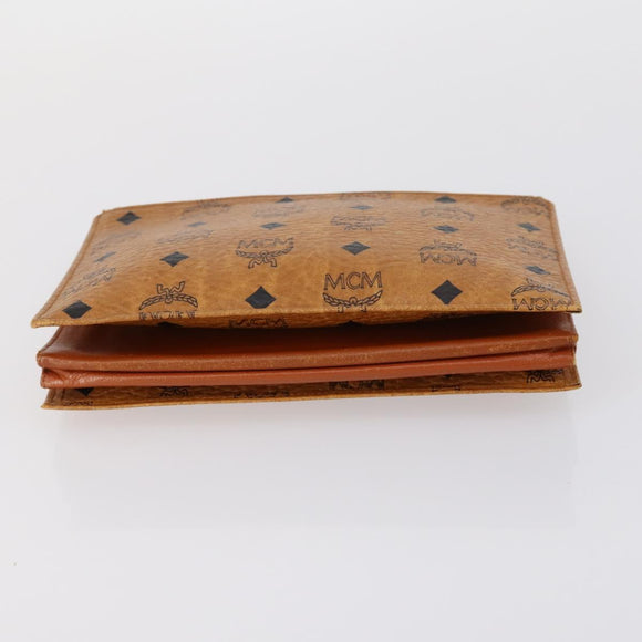 FENDI MCM Zucchino Canvas Vicetos Logogram Bag PVC 2 Set Brown Beige Auth 154539