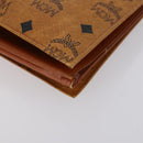 FENDI MCM Zucchino Canvas Vicetos Logogram Bag PVC 2 Set Brown Beige Auth 154539-14