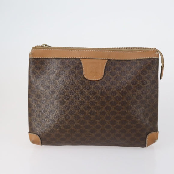 FENDI Celine Macadam Canvas Bag Leather 5 Set Beige Black Brown Auth 154540