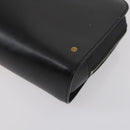 CARTIER Clutch Bag Leather 2 Set Bordeaux Black Auth 154541-16