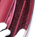 CARTIER Clutch Bag Leather 2 Set Bordeaux Black Auth 154541-9