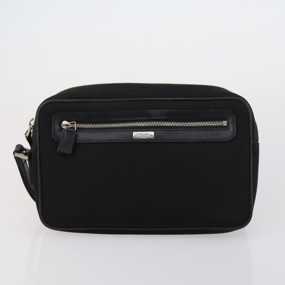 GUCCI GG Plus Supreme Bag PVC Leather Nylon 4 Set Navy Beige black Auth 154542