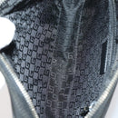 GUCCI GG Plus Supreme Bag PVC Leather Nylon 4 Set Navy Beige black Auth 154542-21