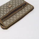 GUCCI GG Plus Supreme Bag PVC Leather Nylon 4 Set Navy Beige black Auth 154542-4