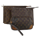 LOUIS VUITTON Monogram Clutch Bag 3 Set LV Auth 154543-1