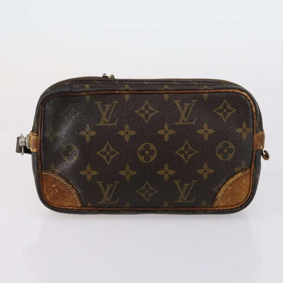 LOUIS VUITTON Monogram Clutch Bag 3 Set LV Auth 154543