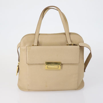 Salvatore Ferragamo Celine Burberry Shoulder Bag 3 Set Beige Brown Auth 154544 - 0