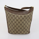 GUCCI GG Supreme Shoulder Bag patent 3 Set Beige Black Auth 154545-10