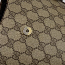 GUCCI GG Supreme Shoulder Bag patent 3 Set Beige Black Auth 154545-15