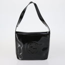 GUCCI GG Supreme Shoulder Bag patent 3 Set Beige Black Auth 154545-2