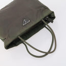 PRADA Sports Hand Bag Nylon Canvas 3 Set Green Black Auth 154548-13