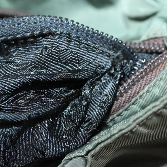 PRADA Sports Hand Bag Nylon Canvas 3 Set Green Black Auth 154548