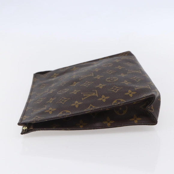 LOUIS VUITTON Monogram Poche Toilette 26 Pouch M47542 LV Auth 154572