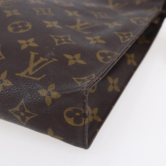 LOUIS VUITTON Monogram Poche Toilette 26 Pouch M47542 LV Auth 154572