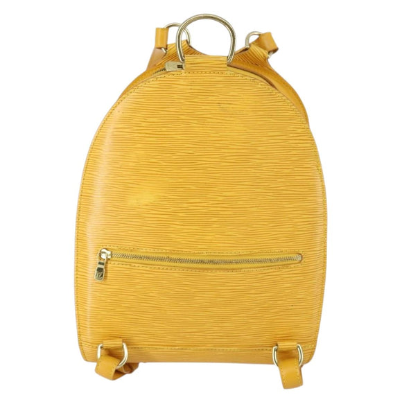 LOUIS VUITTON Epi Mabillon Backpack Yellow M52239 LV Auth 154576