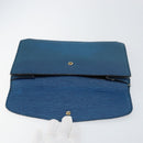 LOUIS VUITTON Epi Montaigne 27 Clutch Bag Blue M52655 LV Auth 154577-8