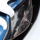 LOUIS VUITTON Epi Montaigne 27 Clutch Bag Blue M52655 LV Auth 154577-11