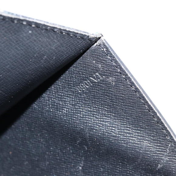 LOUIS VUITTON Epi Montaigne 27 Clutch Bag Blue M52655 LV Auth 154577