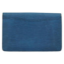 LOUIS VUITTON Epi Montaigne 27 Clutch Bag Blue M52655 LV Auth 154577-2