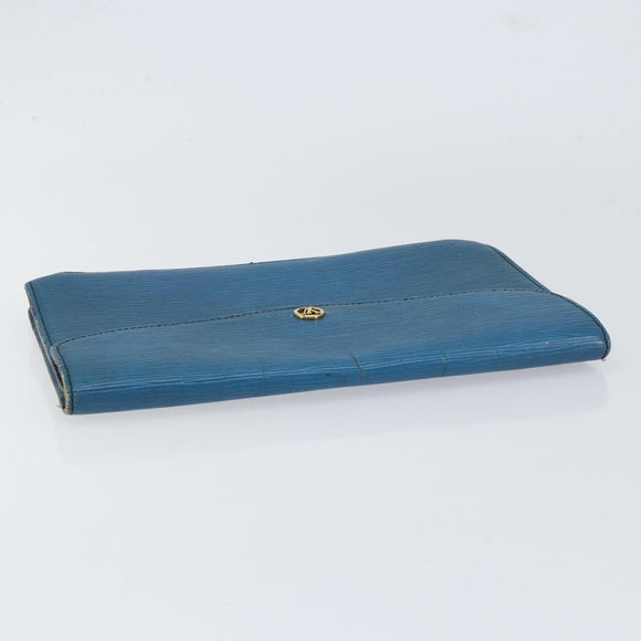 LOUIS VUITTON Epi Montaigne 27 Clutch Bag Blue M52655 LV Auth 154577