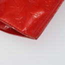 LOUIS VUITTON Monogram Vernis Stanton Tote Bag Red M91078 LV Auth 154578-11